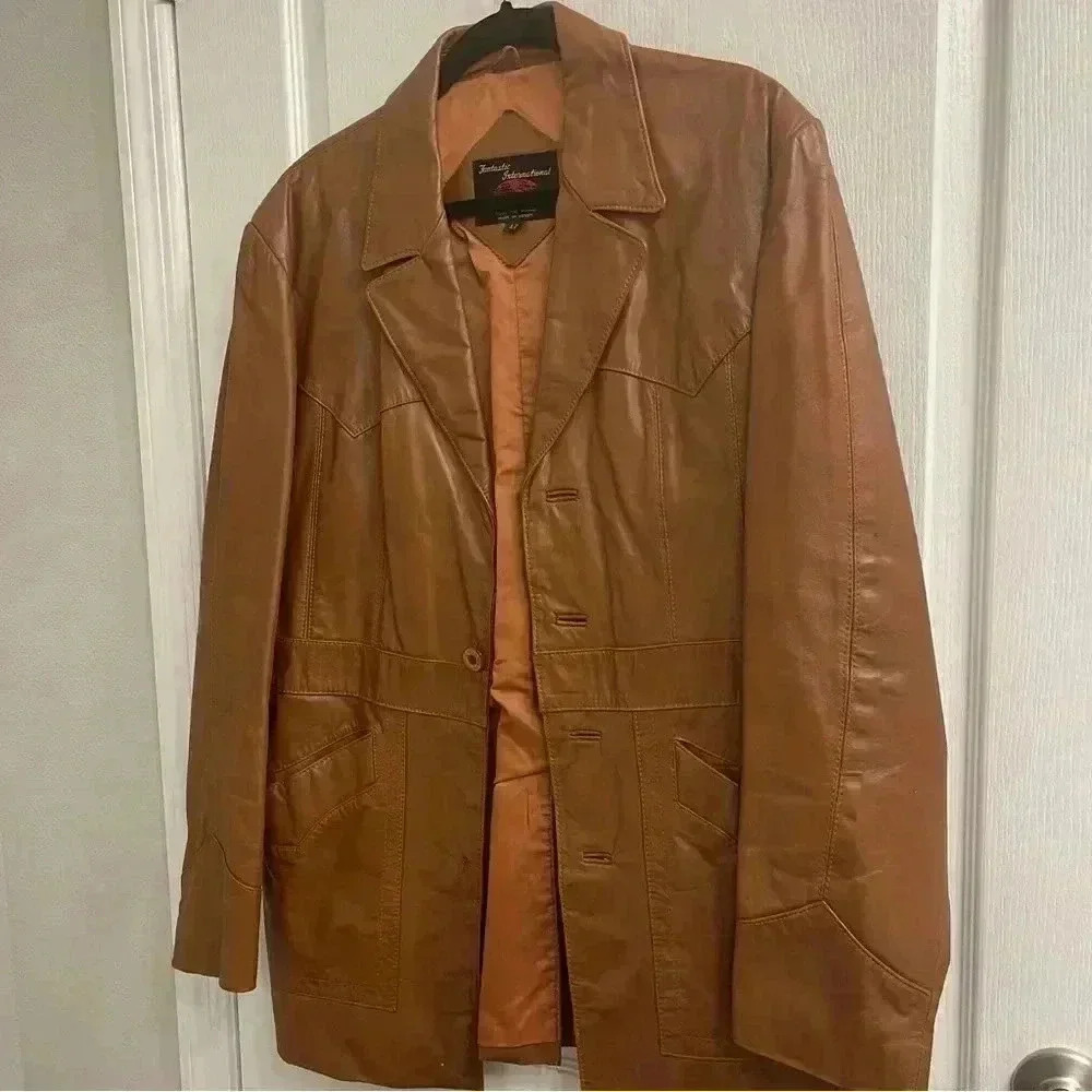 Vintage Leather Jacket by Fantastic International - Picture 2 of 12